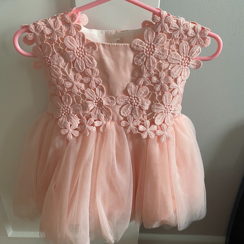 Pink Baby Flower Girl Dress